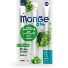 Ласощі Monge Gift Dog Training для собак, підвищення активності, качка зі спіруліном, 45 г