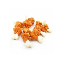 Лакомство Селянські Смаколики для собак, кальциевая косточка с курицей и рисом, 3. 5-4, 5см, 500 г