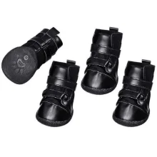 Черевики Flamingo Xtreme Boots для собак, розмір M, чорний, 6×5 см, комплект 4 шт