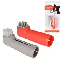 Набір зубних щіток Flamingo Finger Toothbrush Set, для собак, 2 шт
