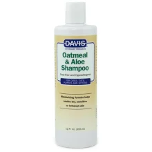 Шампунь Davis Oatmeal & Aloe Shampoo гіпоалергенний, для собак і котів, концентрат, 355 мл