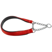 Нейлоновий нашийник з металевим ланцюжком Ferplast Daytona CSS15 / 45 Red для собак, A: 45 см, B: 15 см
