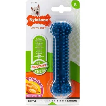 Іграшка кістка жувальна Nylabone Moderate Chew Dental Bone S, для собак до 11 кг