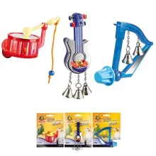 Іграшка Flamingo Bird Toy Music для птахів, музичний інструмент з дзвіночками, 8 см