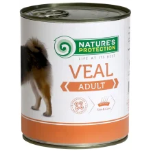 Консерва Natures Protection Adult Veal для дорослих собак, 800 г