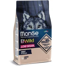Сухий низькозерновий корм Monge Dog Be Wild Low Grain для собак, з м'ясом гусака, 2.5 кг