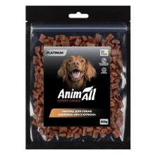 Лакомства AnimAll Platinum Соломка мини с курицей для собак, 200 г