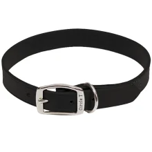 Шкіряний нашийник Coastal Circle T Leather Town для собак, чорний, 2×50 см