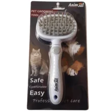 Силіконовий гребінець AnimAll Groom, сірий