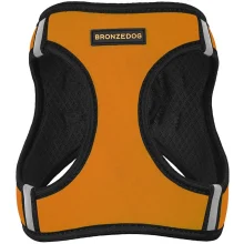 Шлея BronzeDog Sport Vest для собак з нейлону, неопрену і 3D сітки, помаранчевий, 29-34 см