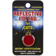 Брелок з адресніком Coastal ID Tag, для кішок, червоний
