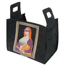 Диван-сумка Croci Popcat Monnalisa для собак і котів, шкірозамінник, сірий, 35×25×30 см