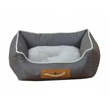 Лежак Animall Nena для собак і котів, з ручкою-мотузкою розмір ХL, 73×59×18 см, сірий