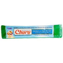 Ласощі INABA "Churu" для собак, вершковий мус курка з тунцем, 1 стік, 20 гр