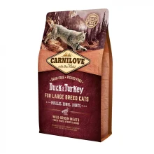 Сухий корм Carnilove Cat Large Breed, для кішок великих порід, качка, індичка, 2 кг