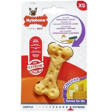 Іграшка жувальна Nylabone Extreme Chew Cheese Bone XS, смак сиру, для собак до 7 кг