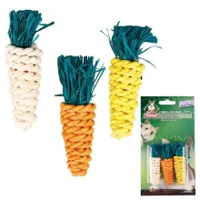 Іграшка Flamingo Carrots Small для гризунів у вигляді морквини, для гігієни зубів, 3шт, 2х8 см