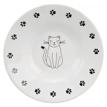 Миска Trixie для коротконосі порід кішок, кераміка, біла, 0,2 л / 15 см