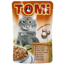 Консерви Tomi goose liver з гусаком і печінкою, для котів, вологий корм, пауч, 100 г