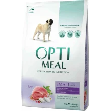 Сухий корм Optimeal для дорослих собак малих порід, з качкою, 4 кг