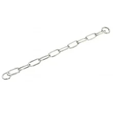 Нашийник Sprenger Extra Long Link для собак, з широким ланкою, хромована сталь, 4 мм, 67 см