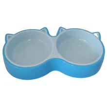 Пластикова миска AnimAll для котів (2 х 350 мл), блакитна
