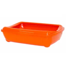 Туалет Moderna Mini Arist-O-Tray для котів, з бортиком, помаранчевий, 50 х 38 х 14 см