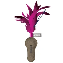 Іграшка Joyser Cat DuoBall Feather м'яч з пером, для кішок, рожевий, 15 см