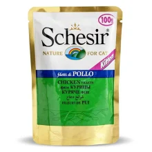 Консерви Schesir Chicken Fillet Kitten натуральні, для кошенят, куряче філе в желе, пауч 100 г
