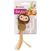 Іграшка Flamingo Catnip Owl, пташка з котячої м'ятою, для кішок