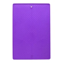 Килимок Dexas Pet Bowl, силіконовий під миски, фіолетовий, малий, 33х48 см