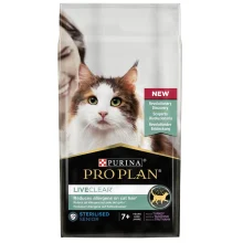 Сухий корм Purina Pro Plan LiveClear Sterilised Senior 7+ для котів старше 7 років, з індичкою, 1.4 кг