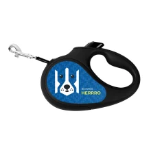 Повідець-рулетка Waudog R-leash для собак, малюнок "Патрон", розмір M, до 25 кг, 5 м, світловідбиваюча стрічка