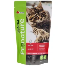 Сухий корм Pronature Original Adult Lamb Chicken з куркою і ягням, для котів, 5 кг