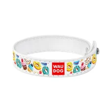 Браслет WAUDOG Design, з малюнком "Пампушки", ширина 15 мм, довжина 18-20 см, білий