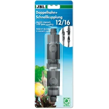 JBL double stopcock + quickcoupling для підключення, відключення і перекриття шлангів в акваріумі, 12/16 мм