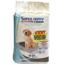 Пелюшки Croci Super Nappy для собак, з активованим вугіллям, 84×57 см, 14 шт