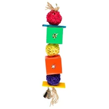 Іграшка Flamingo Papyr Parakeet Toy Cube, для папуг, 8 × 5 × 36 см