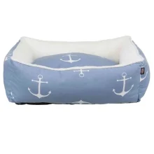 Лежак Trixie Anchor для собак, синьо-білий, 50×40 см