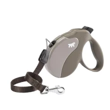 Поводок-рулетка Ferplast Amigo L Cord Dove-Grey Lead для собак c тонким шнуром, 16x3,8x15 см