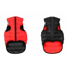 Двостороння куртка AiryVest M40 для собак, червоно-чорна