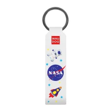 Брелок WAUDOG Design, з малюнком "NASA", ширина 20 мм, довжина 95 мм, білий