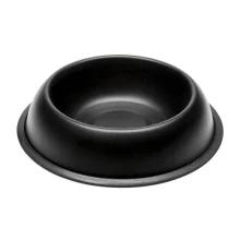 Ferplast Mira KC 76 Bowl Black металева пофарбована миска для собак і кішок, чорна, 25,5 см