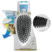 Насадка-щітка FoOlee Easee Bristle Pro Medium Brush для короткої і середньої вовни, середня, біла, нейлон