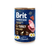 Консерва Brit Premium by Nature, для собак, індичатина, 400 г