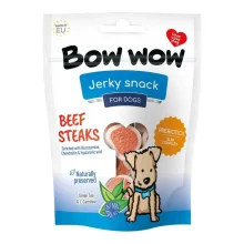 Ласощі для собак Bow wow снеки з яловичини у вигляді стейків, 80 г