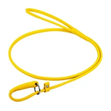 Повідець-зашморг Waudog Glamour круглий для собак 4 мм, 135 см, жовтий