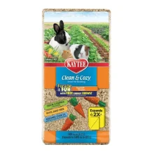 Підстилка Kaytee Clean & Cozy Vegetable Garden для гризунів, целюлоза, з іграшкою в подарунок, 8.2 л