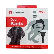 Гігієнічні труси Flamingo Dog Pants Jolly з комплектом прокладок, для собак, чорні, 60×70 см