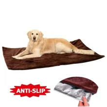 Термоподстілка Flamingo Thermo dog blanket для собак, коричневий, 70×50 см